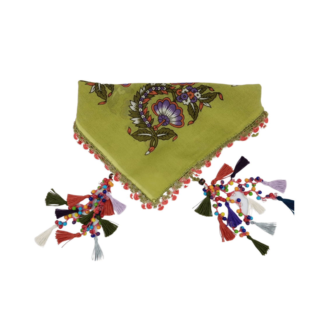 Sarı Eşarp Bandana - Görsel 2