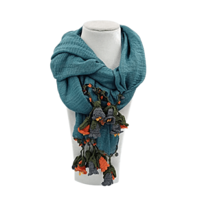 Yeşil Pamuklu Fular